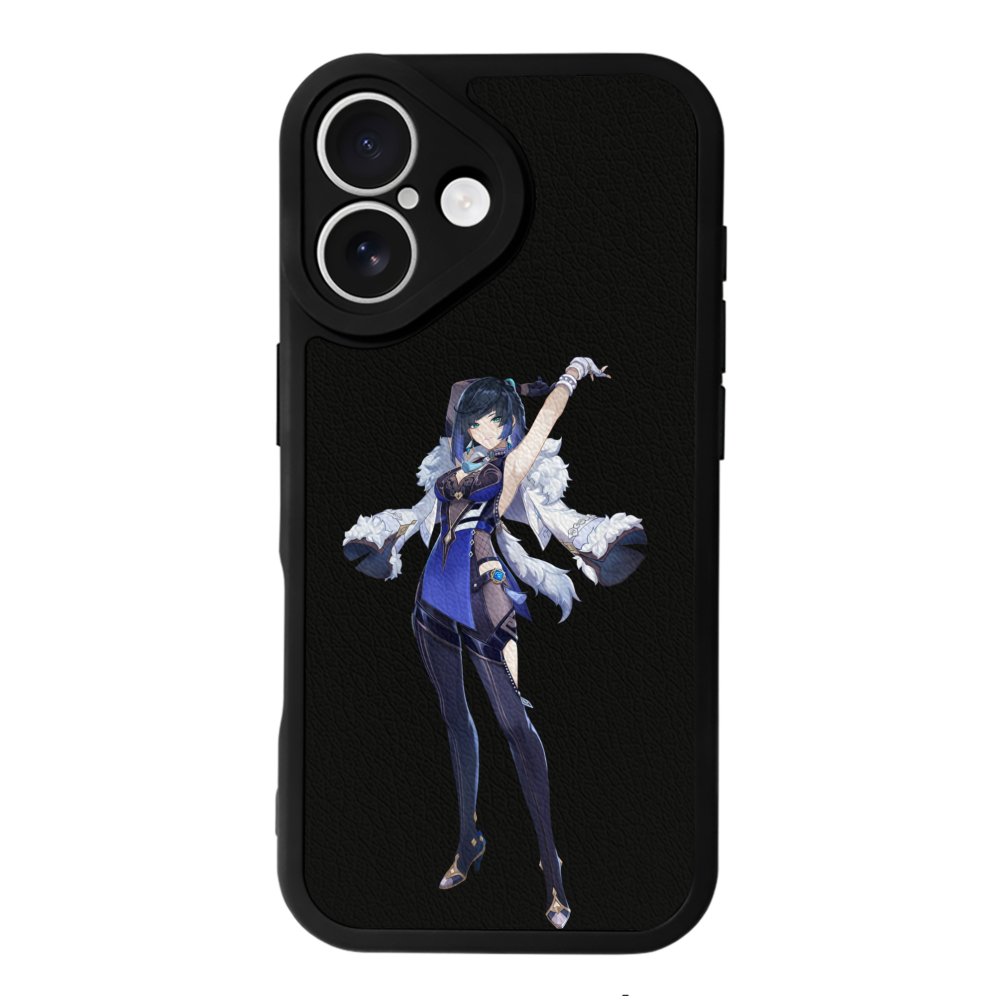 げんし神 夜兰 やらん genshin Yaran 【iPhone 16シリーズ対応】シリコンスマホケース（レザー調） 材質：シリコン